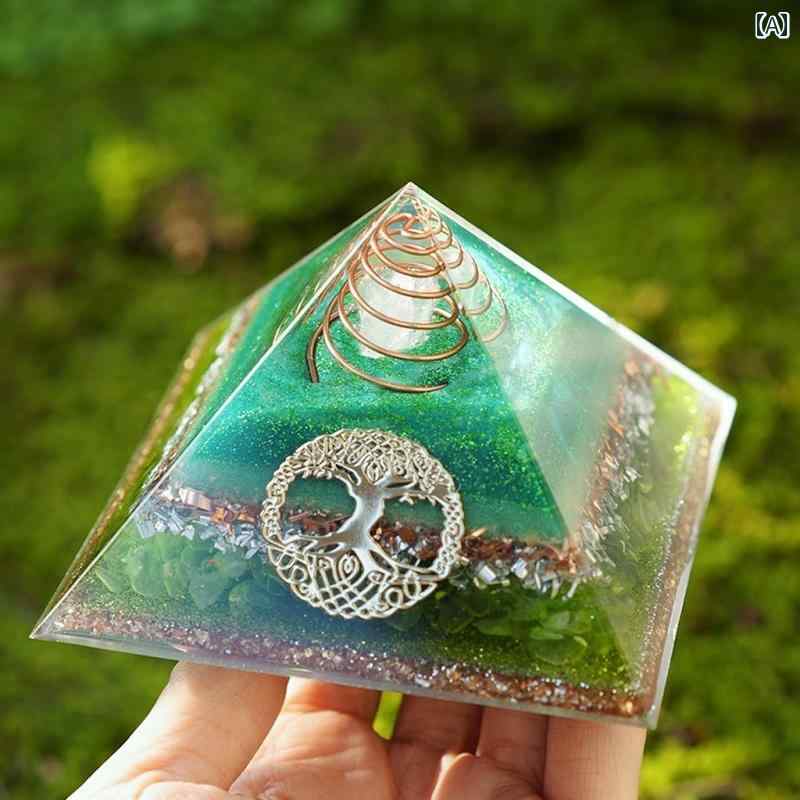 ピラミドル スピリチュアル グッズ 室内 装飾 ユニーク 守護石 オフィス デスクトップ