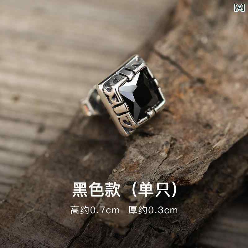 ピアス メンズ 添え物 今めかしい スターリングしろがね色 黒いこと 赤いこと 唐草