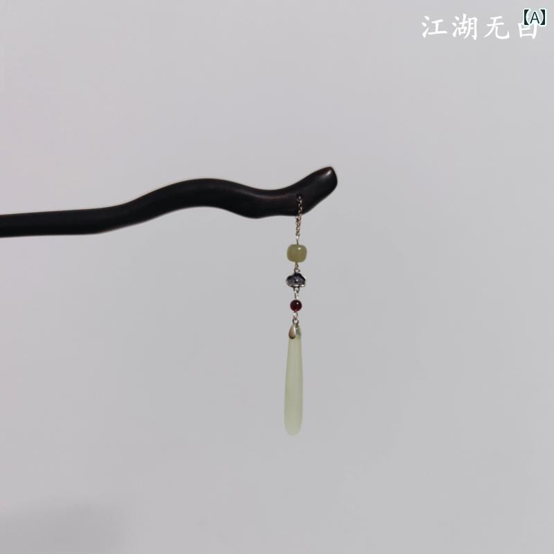かんざし 一本 レディース ヘアアクセサリー 髪飾り 和装 和服 中国風 ピン レトロ 漢服 黒檀