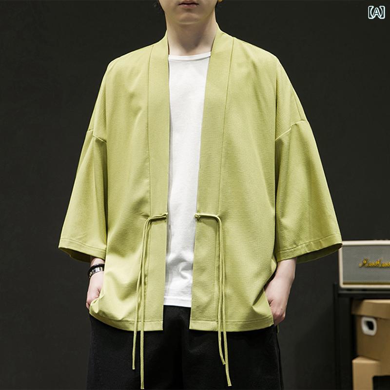 民族ジャケット 羽織り 祭り 一点物 緑 送料無料ガネーシャ オーム柄 シヴァ神 プリント カーディガン トップス ガウン ドルマンスリーブ 羽織り 柔らかい シルエット リラックス  アジアン エスニック クール カジュアル 民族 レディース おしゃれ 着痩せ 変わった 個性 ネパール 体型カバー | Asian Funny Shop