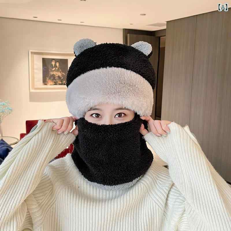 クマ耳 帽子 レディース メンズ 女の子 男の子 親子 かわいい おしゃれ 秋冬 ベビー 子供 マフラー クマ ブラック カーキ ピンク