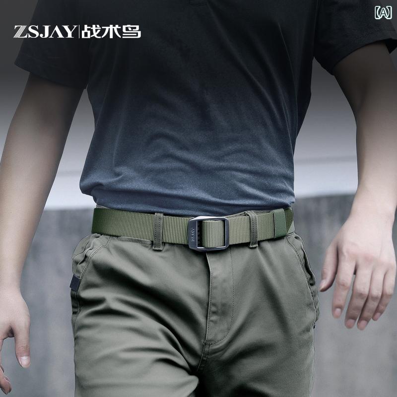 ベルト メンズ カジュアル キャンバス ミリタリー おしゃれ アウトドア ナイロン 作業服 グリーン タクティカル