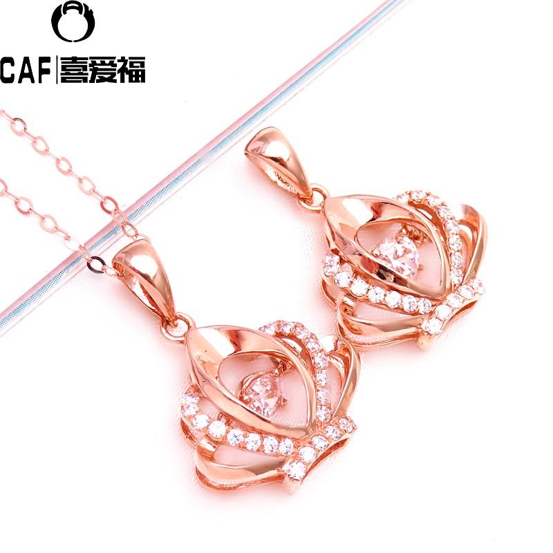 首飾り レディース 佩び物 今めかしい 宝飾品 ジャケット冠 シャンデリヤ サクラ色ゴールド