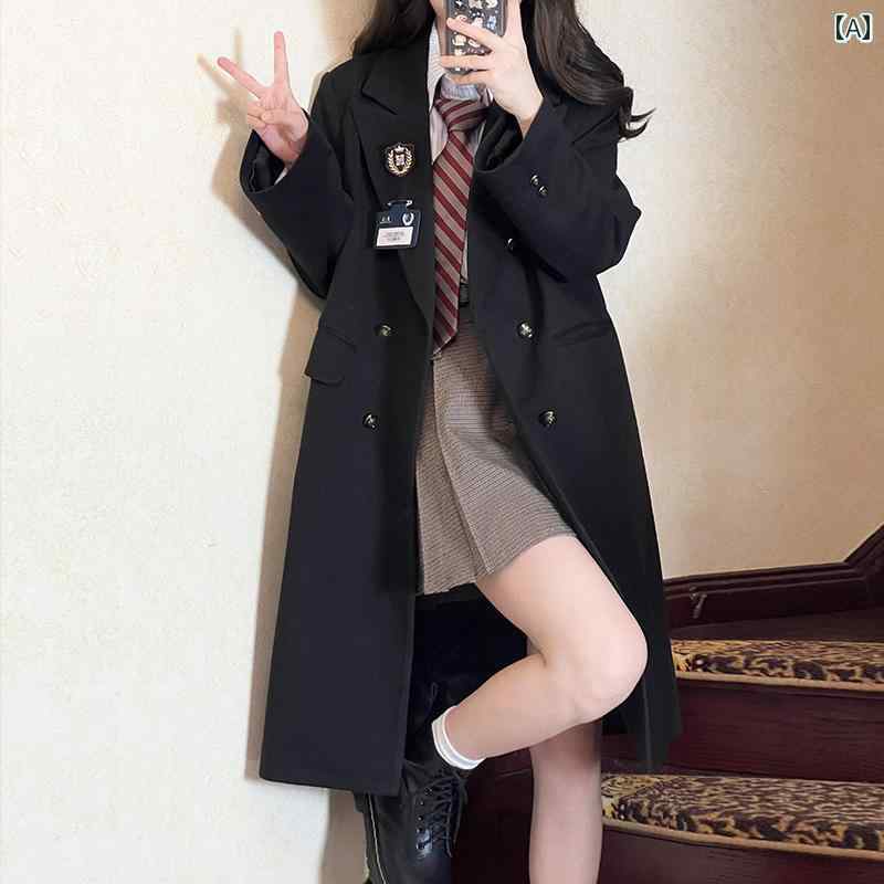 厚地の外套 上衣 レディース アウター 今めかしい 羊毛 冬 黒いこと 赤銅色 薄墨色 ユニフォーム