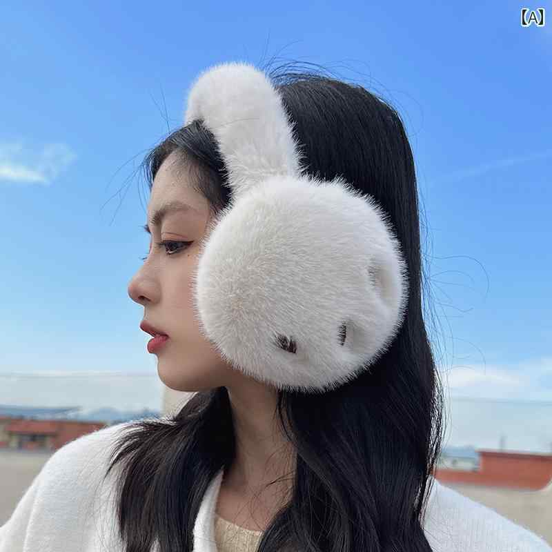 耳あて イヤーマフ 猫 爪 ふわふわ 防寒 ファー 秋冬 かわいい 暖かい ファッション 防風 ホワイト ブラウン ピンク