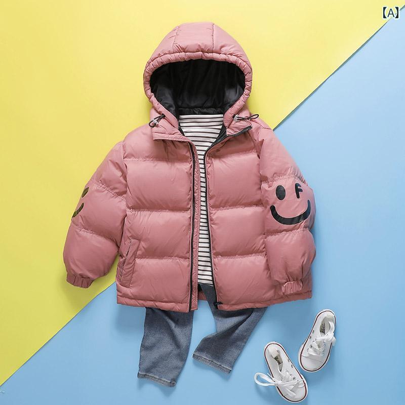ダウンジャケット キッズ コート 子供服 アウター フード おしゃれ かわいい 男の子 女の子 赤ちゃん 秋冬 厚手 ピンク ブラック ブルー｜おうち健康生活