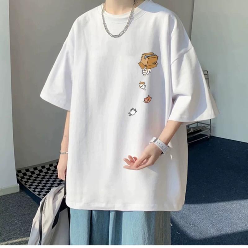 セットアップ メンズ 春夏 デザイン性 半袖Tシャツ ジーンズ 上下2点セット カジュアル 綿素材 学生 普段使い ストリートファッション ホワイト ブラック グレー ブルー