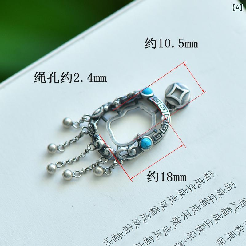 シャンデリヤ 空枠 S925 スターリングしろがね色 レトロ レディース タッセル ヒキュウ DIY 青色 緑であること