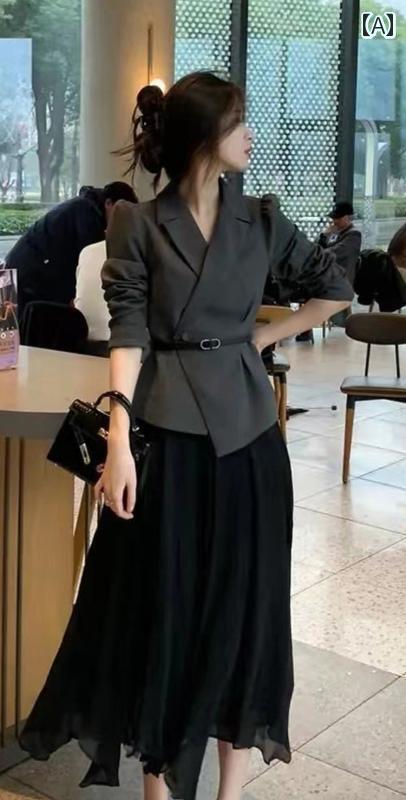背広 レディース 今めかしい 40代 春 スコート セットアップ 豪然たる 成人女性服