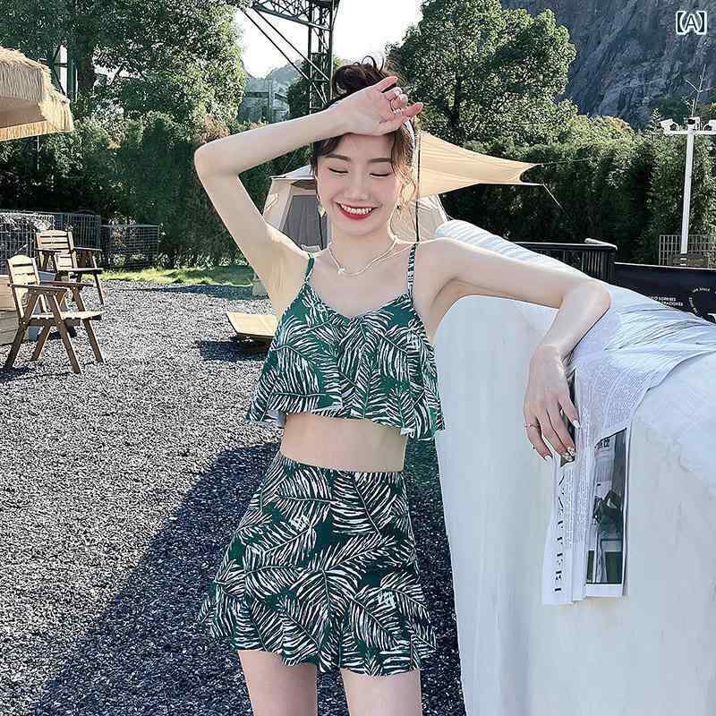 レディース 水着 セパレート おしゃれ 体型カバー ビーチ リゾート スリム ガール かわいい