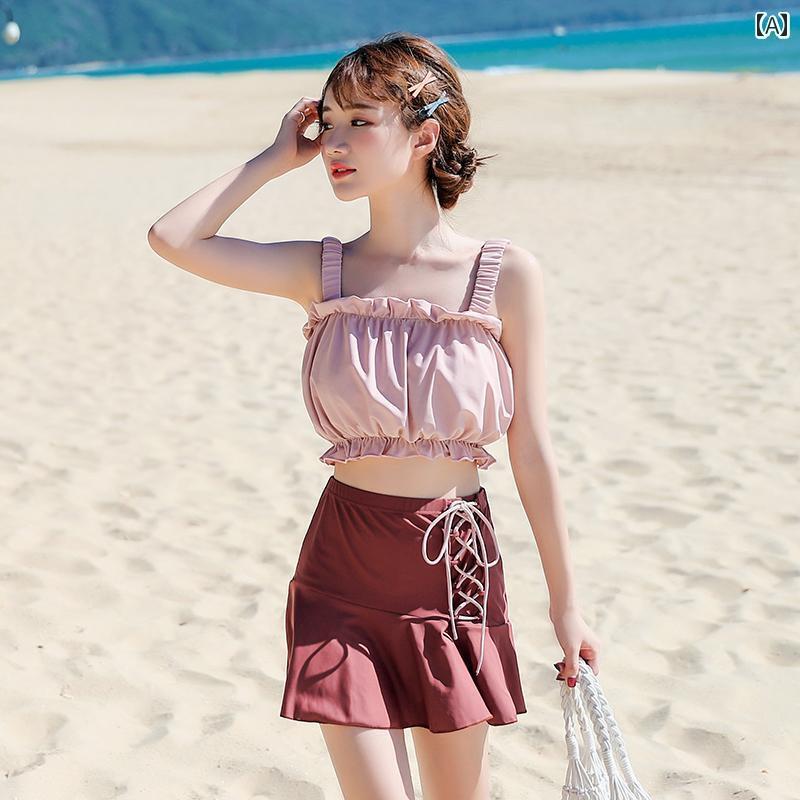 レディース 水着 セパレート おしゃれ 体型カバー ビーチ リゾート 魅惑 セットアップ 夏