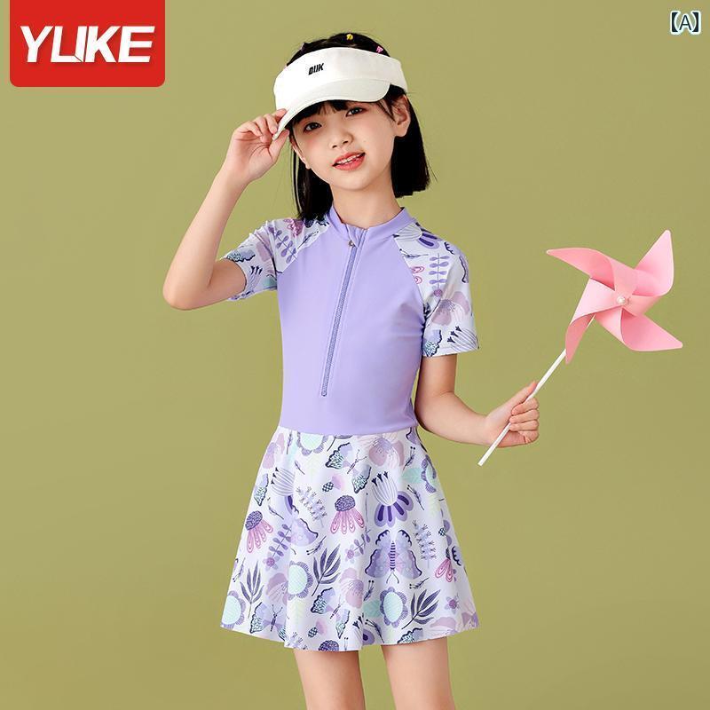 子ども 水着 女の子 キッズ おしゃれ 夏 海 ビーチ プール スイミング かわいい ワンピース 日焼け防止