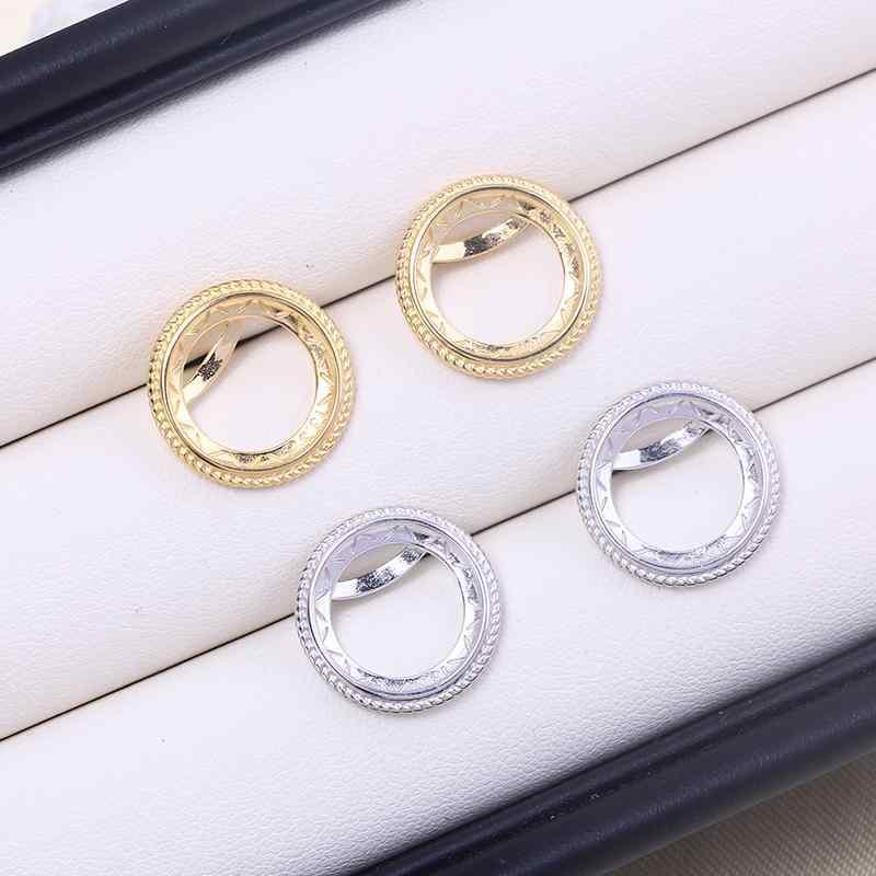 空枠 部分品 ピアス イヤリング 佩び物 今めかしい DIY S925 スターリングしろがね色 分かりやすい 捻じれ