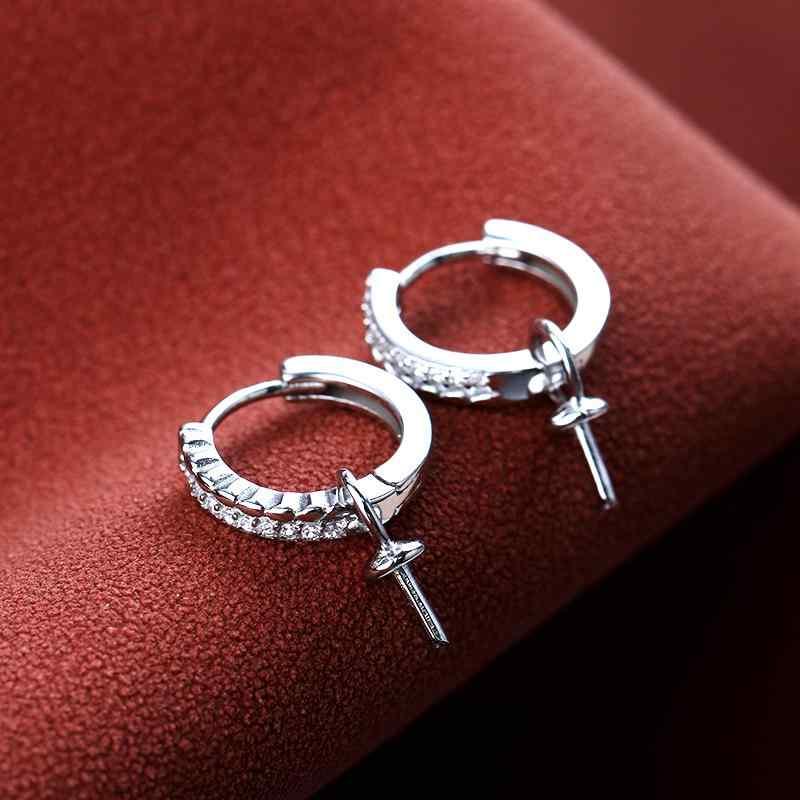 空枠 パーツ ピアス イヤリング アクセサリー おしゃれ DIY S925 スターリングシルバー レディース 象嵌 パーズ