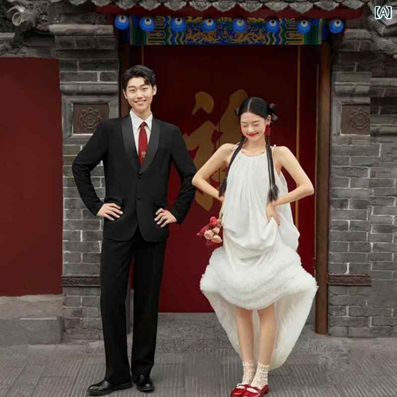 撮影 衣装 ドレス 写真 フォト イベント 思い出 コスプレ フォト ブライダル モーニング ローブ 婚約 レトロ 結婚式 カップル 結婚式 服