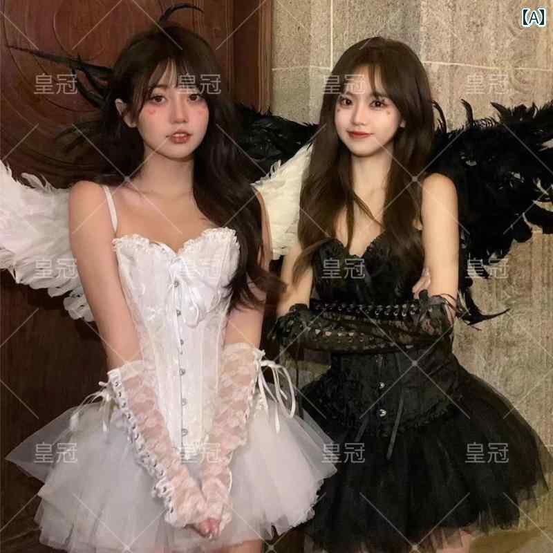 ドレス レディース 撮影 フォト 思い出 記念 ウェデング 結婚式 コスプレ アート スタジオ 魔女 天使 ハロウン 仲良し パーティー｜おうち健康生活