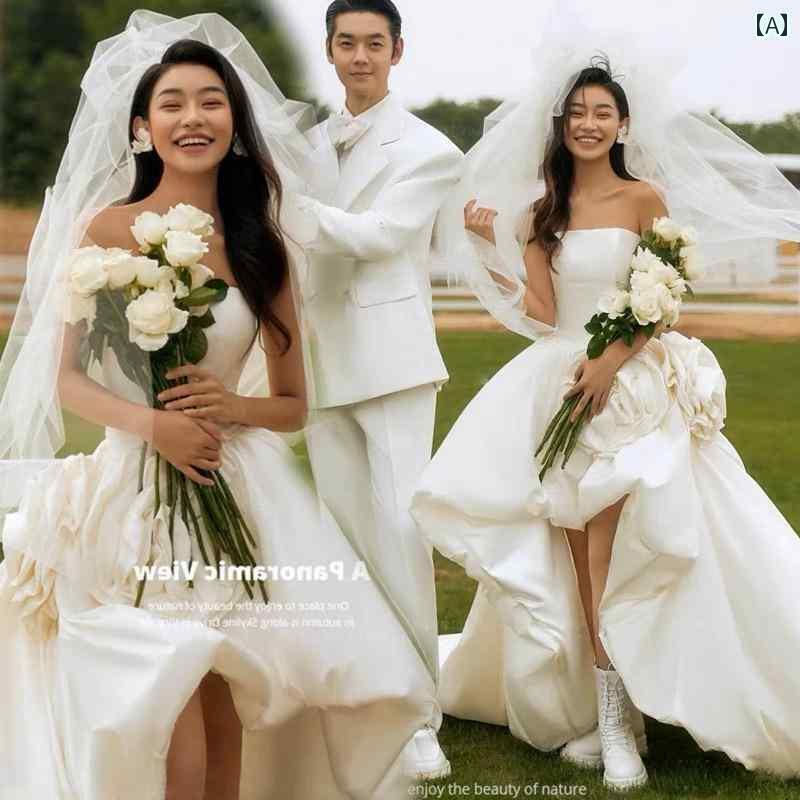 撮影 ドレス 写真 フォト 記念 コスプレ アート 思い出 旅行 服 ストリート 結婚式 場所 ショート フロント ロングテール|おうち健康生活