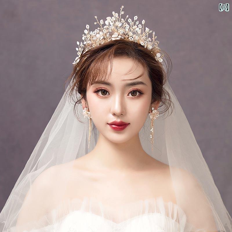 ブライダル ヘッドアクセサリー 結婚式 ウェデング パーティー クラウン テアラ 花嫁 フォレスト フェアリー クラウン ガール スーパー フェアリー ウェデングドレス 白 ガーゼ ウェデング ヘア アクセサリー 4,662円