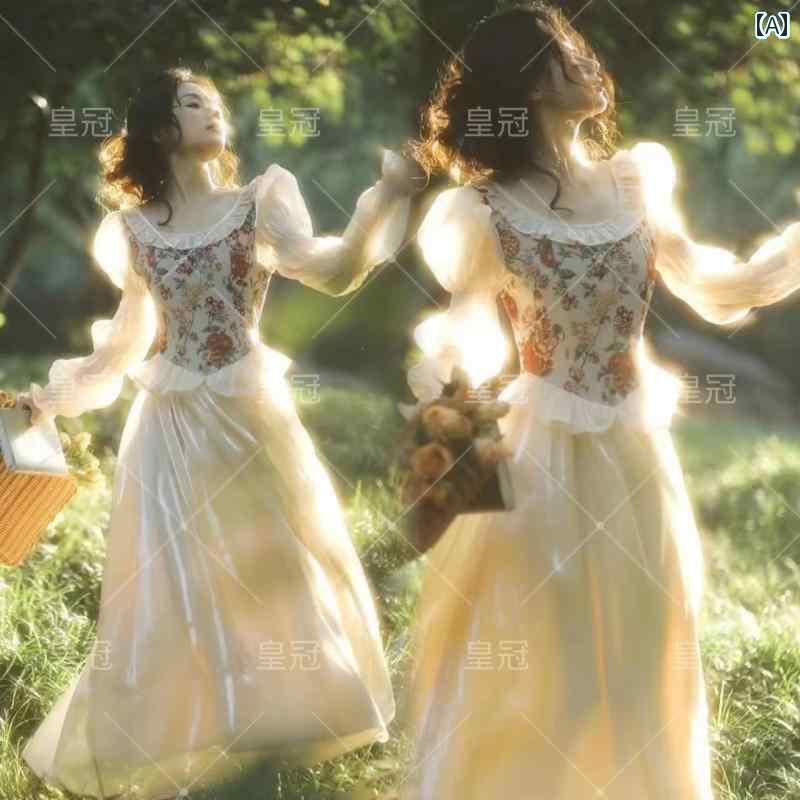 ドレス レディース 撮影 フォト 思い出 記念 ウェデング 結婚式 コスプレ アート スタジオ フレンチ レトロ 王女 アート 服 6,531円