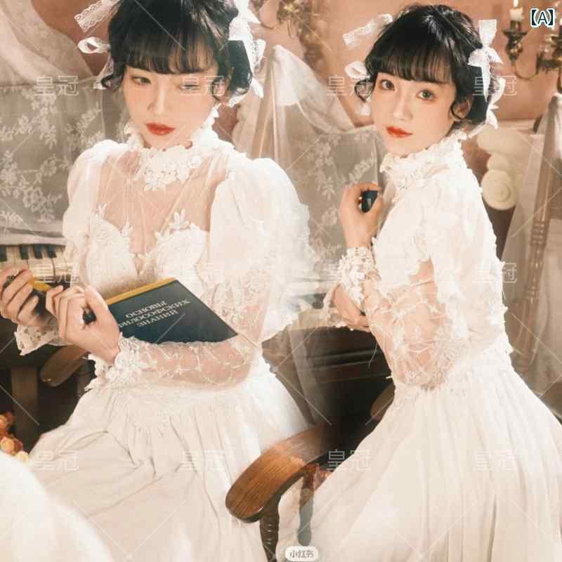 ドレス レディース 撮影 フォト 思い出 記念 ウェデング 結婚式 コスプレ アート レトロ ウェデング 宮殿 軽量 涼しい ウェデング スタジオ ガール アート 服