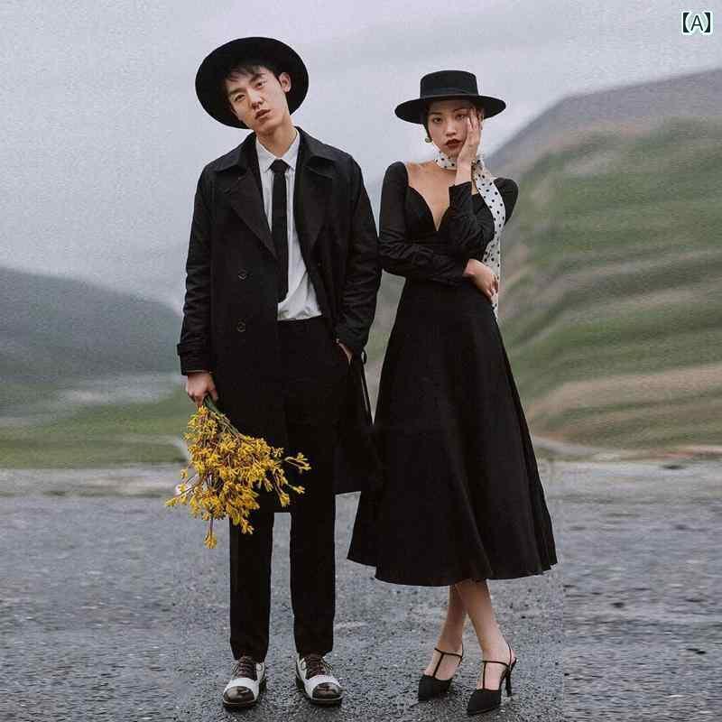 映画化 御召しもの 活動写真 写真絵 不死化 コスプレ 工芸 引き出物 服 黒 起毛 長袖 連合王国 華燭の典 二人組 ウィンドブレーカー