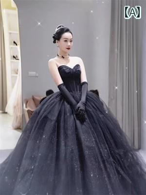 撮影 ドレス 写真 フォト 記念 コスプレ アート 思い出 服 カップル 黒 チュチュ スカート 王女 結婚式 セレモニー 服｜おうち健康生活