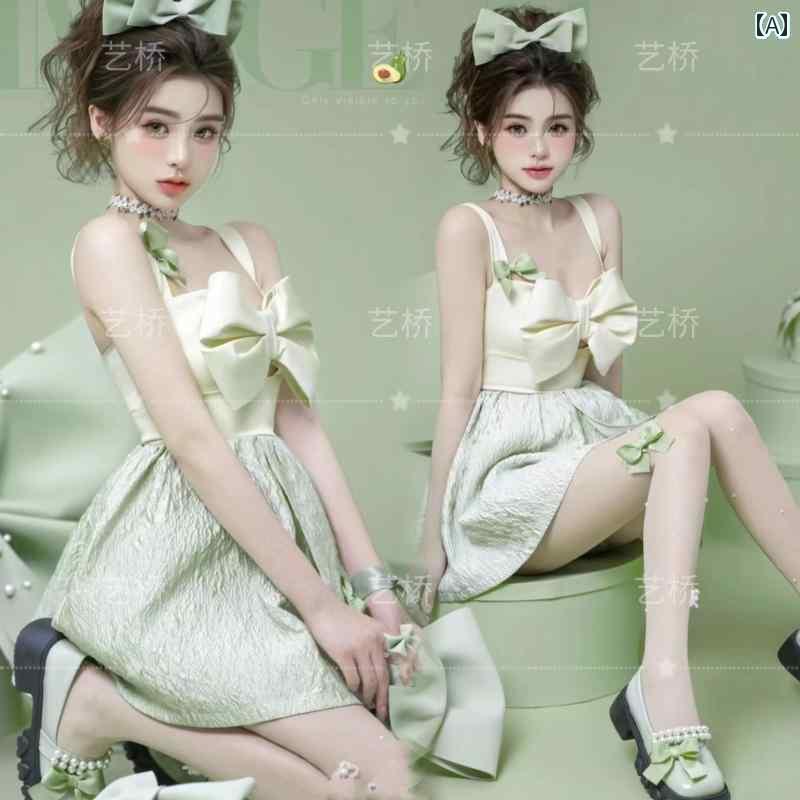 撮影 ドレス 写真 フォト 記念 コスプレ アート 思い出 誕生日 リボン 女の子 女の子 女の子 韓国 雑多 絵画 エレガント｜おうち健康生活