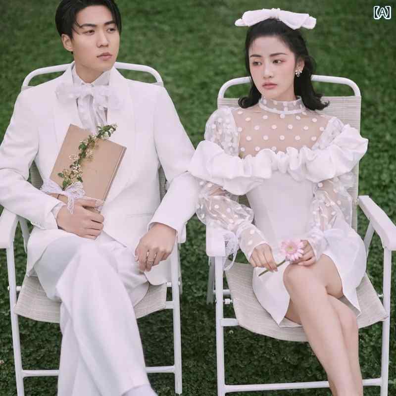 写真 スタジオ 屋外 旅行 写真 服 結婚式 写真撮影 カップル 写真 フランス 王女 写真 ショート スカート ドレス｜おうち健康生活