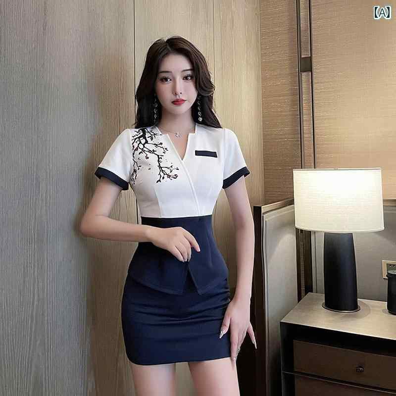 エステ ユニフォーム レディース 制服 サロン おしゃれ 夏 ユニフォーム フェミニン 健康 マッサージ パンツ スーツ スリム