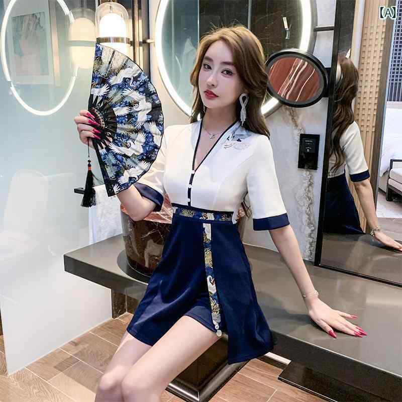 キャバ ドレス セクシー ミニスカート マッサージ セラピスト ユニフォーム 制服 スパ 服 体型カバー パンツ スカート スリム エステ クリニック