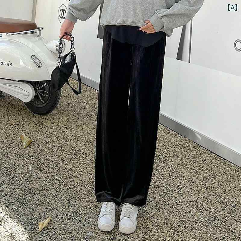 マタニティ ズボン パンツ ウェア 妊婦 春秋 薄手 涼しい ワイド 起毛 ストレート 秋 大きいサイズ レギンス お腹 まわり サポート ウェア