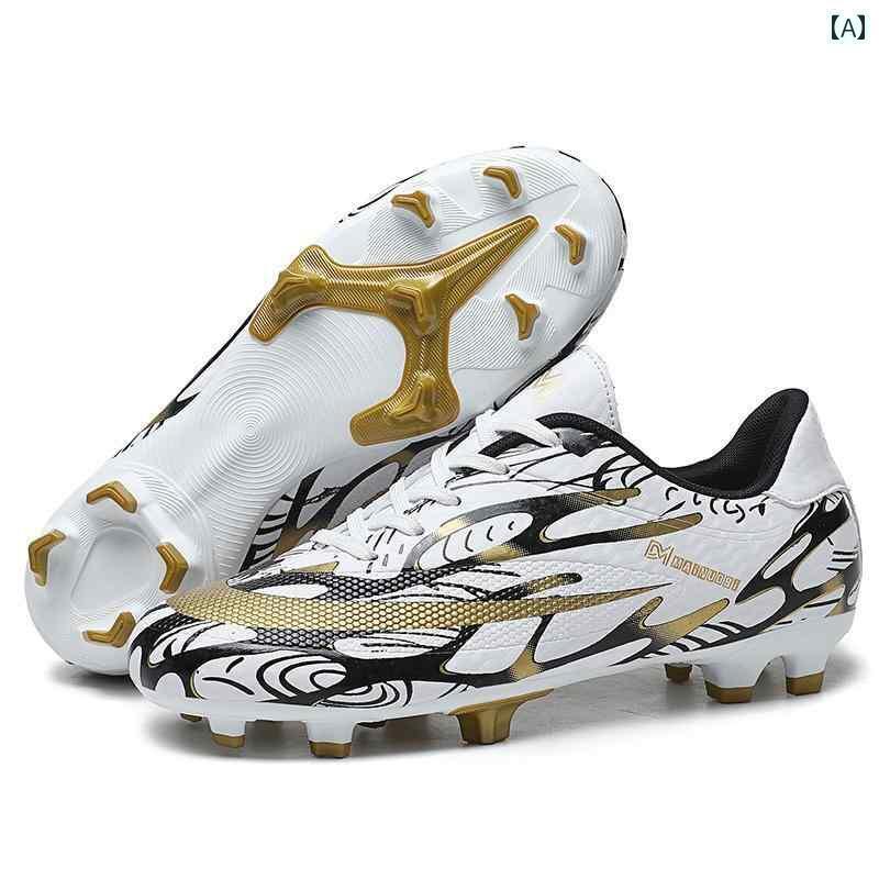 スポーツシューズ メンズ ヒョウ サッカー シューズ 大人 ロング スパイク小 中 トレーニングや 競技 スニーカー