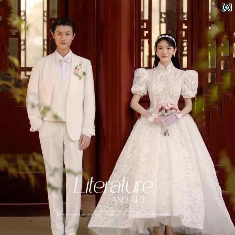 ウェデング フォト 撮影 ドレス 衣装 結婚式 思い出 アート スタジオ 服 中国 レース チャイナ レトロ 屋外 旅行 カップル|おうち健康生活