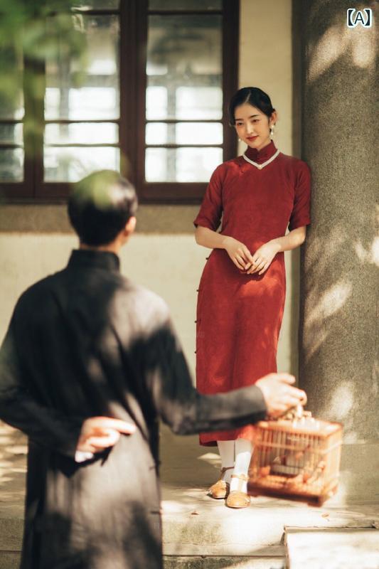 ウェデング フォト 撮影 ドレス 衣装 結婚式 思い出 アート スタジオ 民族風 レトロ チャイナ アート 旅行 レディース｜おうち健康生活