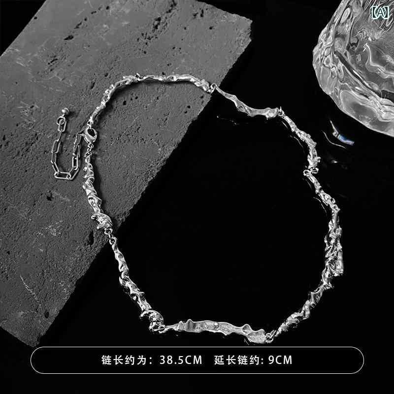 アクセサリー レディース 銀 ネックレス 夏 軽量 涼しい 鎖骨 チェーン シンプル ネック ネックレス