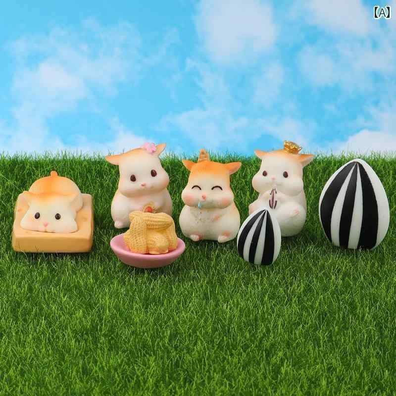 ミニチュア おもちゃ オブジェ インテリア かわいい ハムスター オフィス チュア 動物 装飾 デスク トップス 装飾 小さめ 人形 ギフト