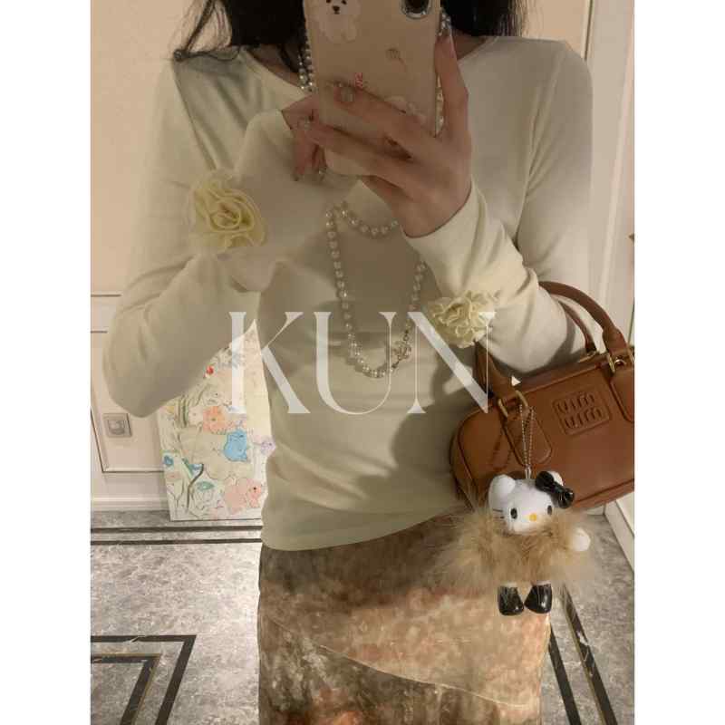 トップス レディース 今めかしい 通い 執務室 心地好い オフ 白いこと フレンチ 下つ方 スウェーター か細い 初春