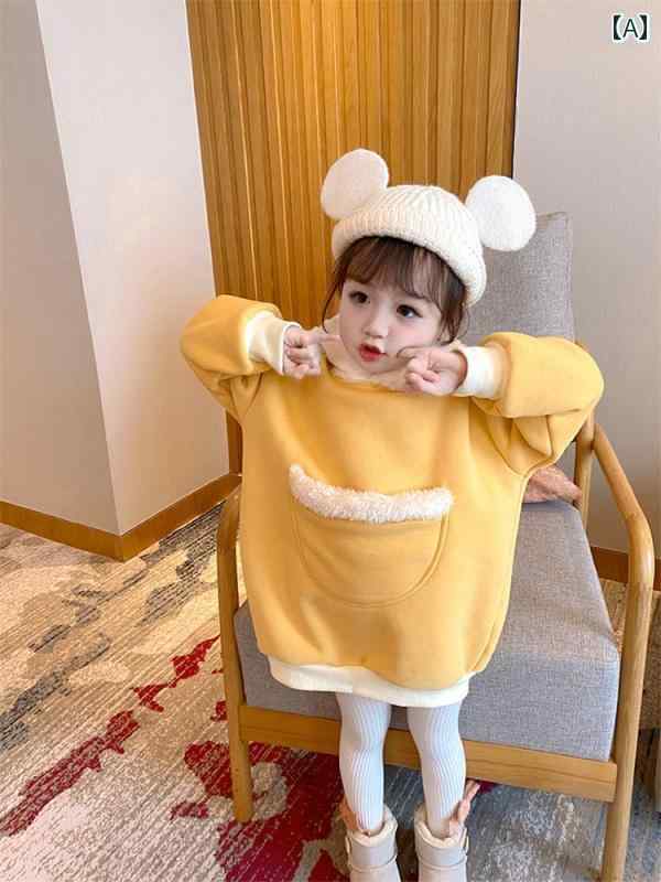 子供服 女の子 キッズ かわいい おしゃれ スウェットシャツ 秋 韓国 丈 フード 春秋 プルオーバー トップス トレンディ