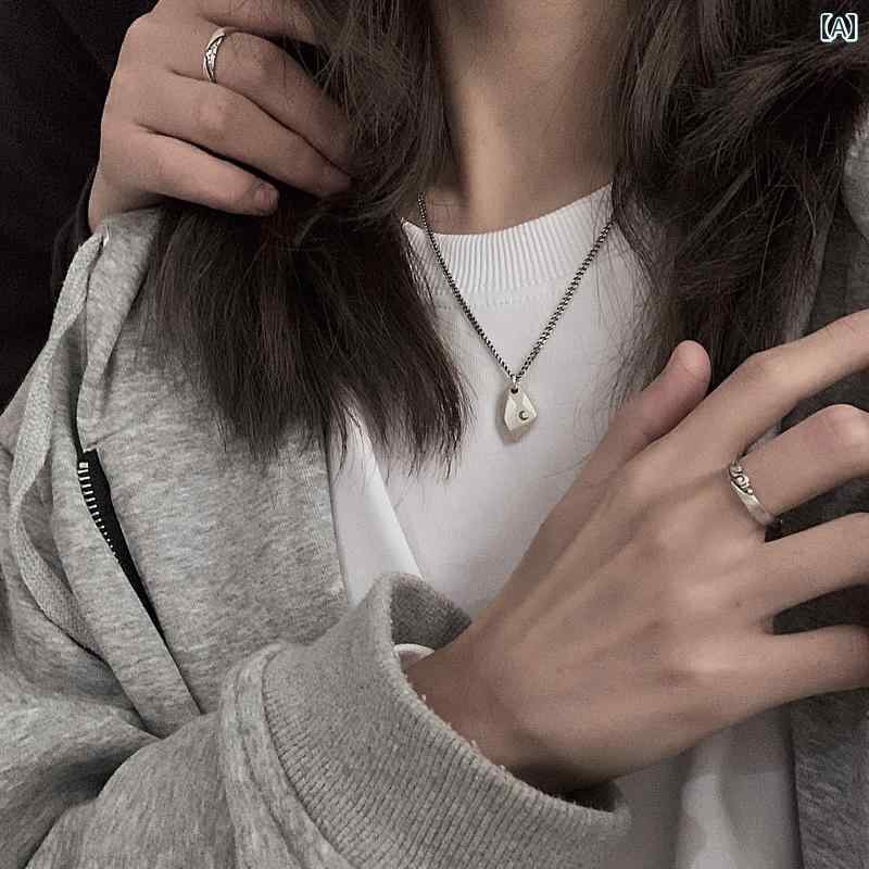 ペアネックレス 大人 カップル お揃い アクセサリー 結婚記念日 プレゼント ギフト メンズ レディース シルバー