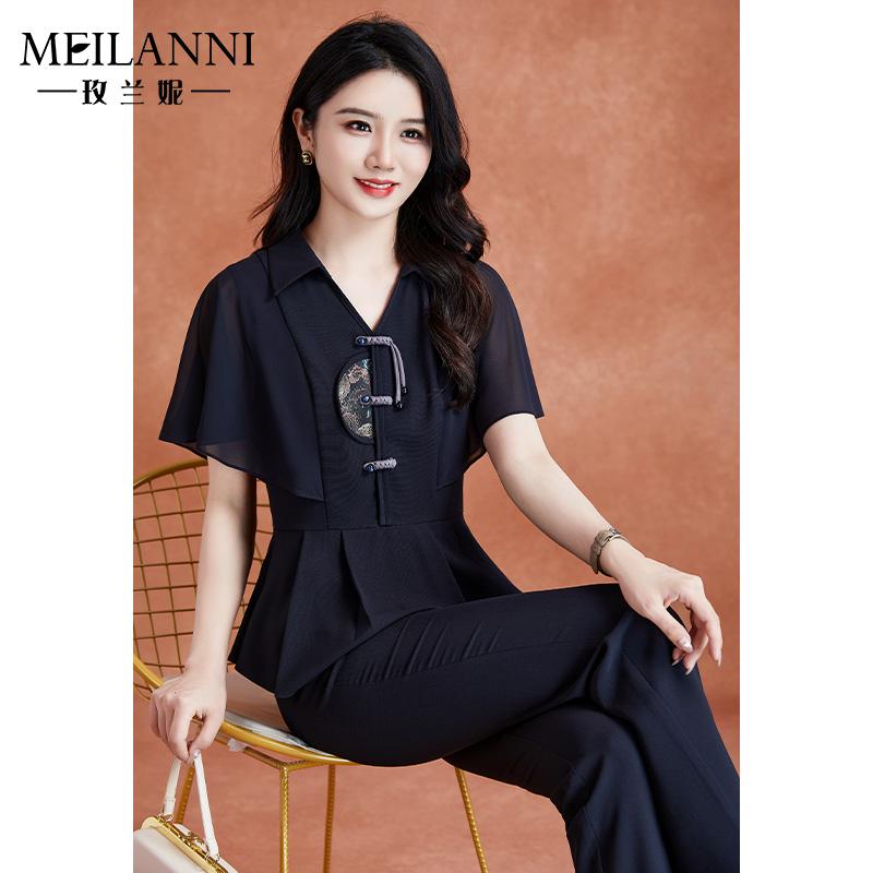 レディース トップス ファッション 上品 オフィス カジュアル 婦人服 おしゃれ フレッシュ 夏 トレンド チャイナ シャツ｜おうち健康生活