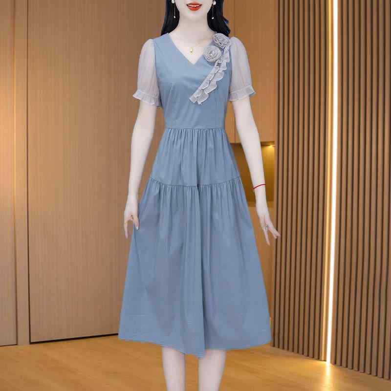 シフォン ドレス 社交界 軽量 涼しい 涼しい 涼しい スカート