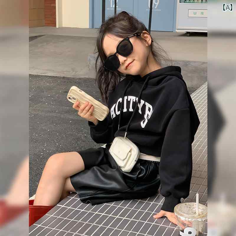 キッズ トレーナー 子供服 女の子 スウェット トップス 秋冬 フード 長袖 裏起毛 暖かい ロゴ 韓国 ブラック パープル ホワイト