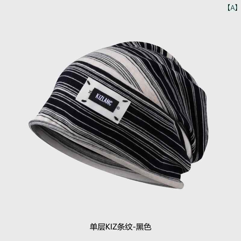 ターバン 帽子 キャップ ワッチ ビーニー メンズ レディース コットン 春夏 薄手 涼しい 暖かい スポーツ ブラック グレー カーキ