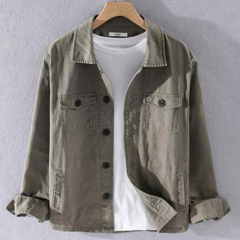 春秋 ジャケット レトロ 無地 ジャケット トレンディ 春 上着 シャツ トップス 服
