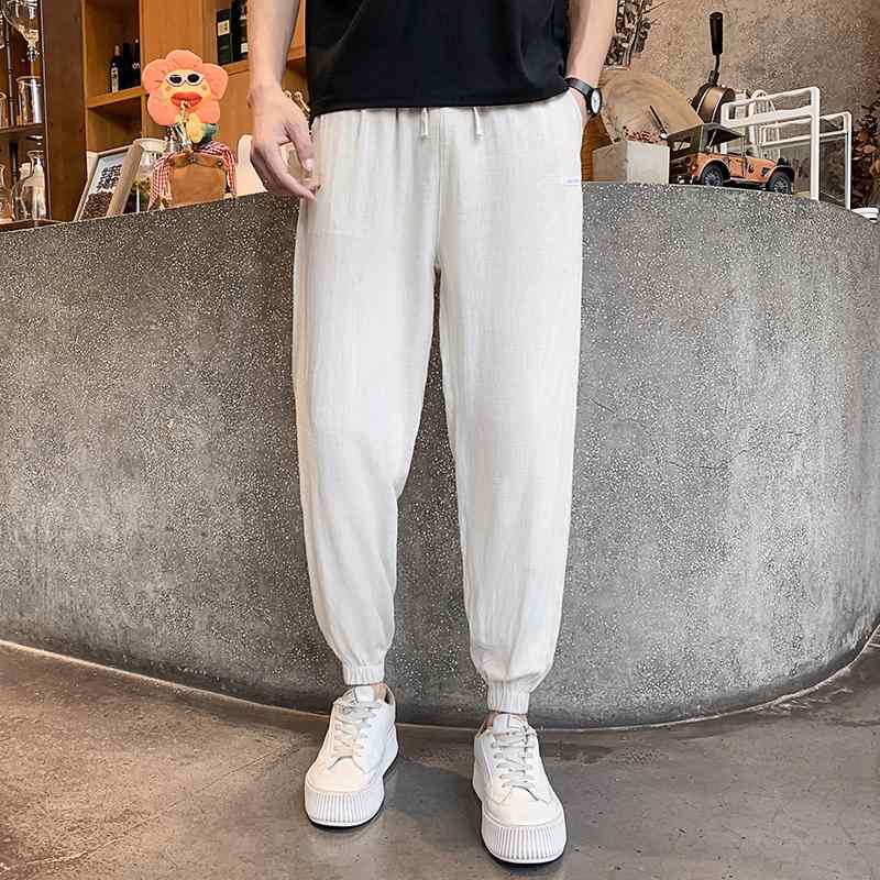 綿 リネン パンツ 夏 薄手 涼しい レギンス リネン ひんやり 涼しい 快適 九分丈