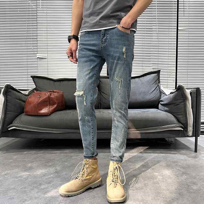 レトロ 春 スリムフィット 細み スリム パンツ トレンディ パンツ