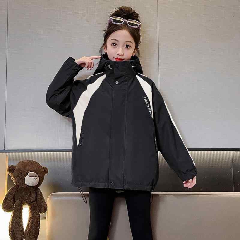 キッズ ファッション 女の子 おしゃれ カジュアル 春秋 ジャケット スリーインワン 取り外し 可能 子供服 春 屋外 ジャケット