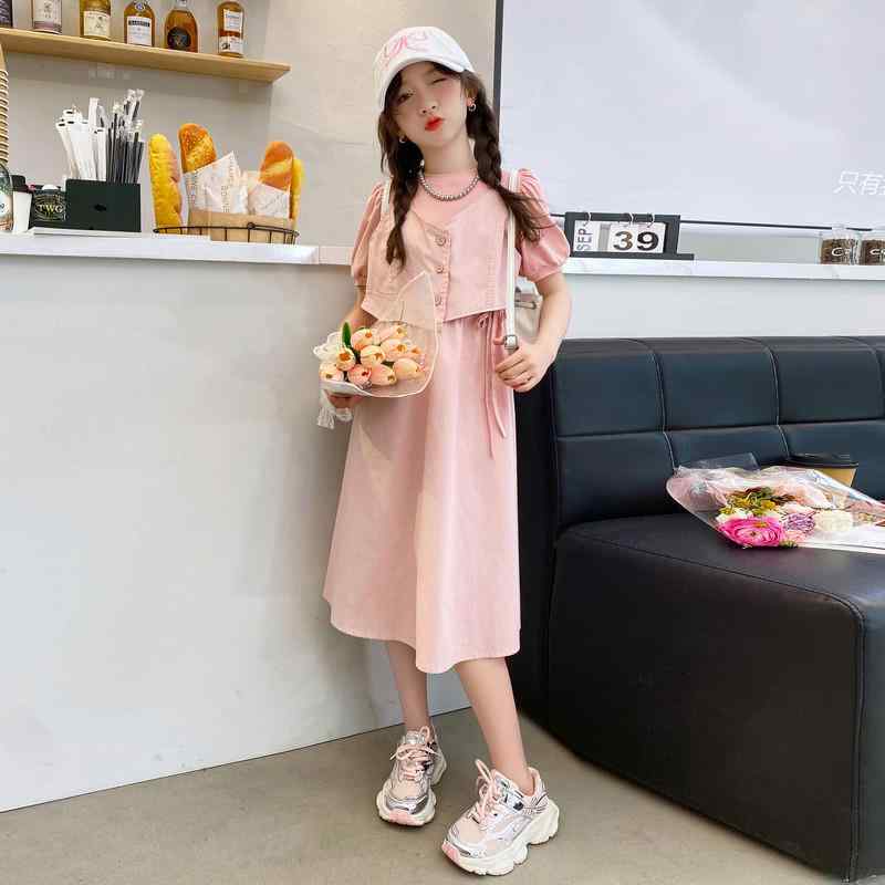 ワンピース 女の子 夏 キッズ 子供 かわいい ドレス 子供 薄手 涼しい プリンセス ドレス 大きめ 子供 ロング ドレス