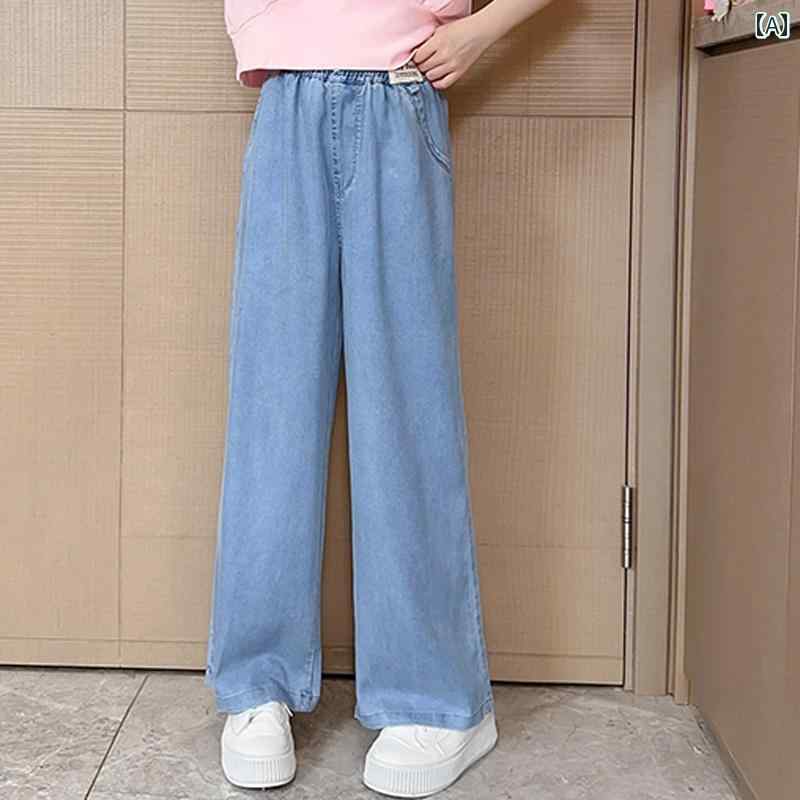 子供服 女の子 セットアップ おしゃれ カジュアル 夏 半袖 韓国 ワイドレッグ パンツ 薄手 涼しい 2点セット