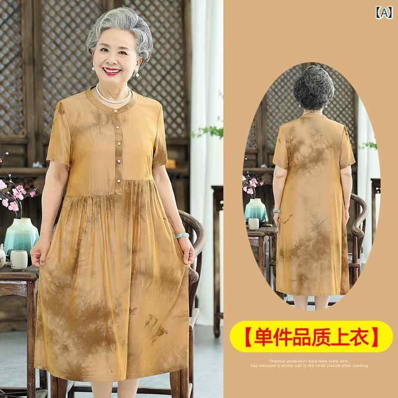 亭主持ち 流行り物 成人女性服 体型覆いかぶせる 窈窕たる 小母さん レディース 夏 御召しもの ぽっ自転車 馬鹿でかい大きさ 夏 半袖 御召しもの ロング 御召しもの